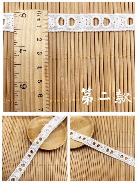 Rolka białej bawełnianej wstążki z koronką o długości 14 m - idealna do DIY ubrań dla dzieci i rękodzieła - Wianko - 4