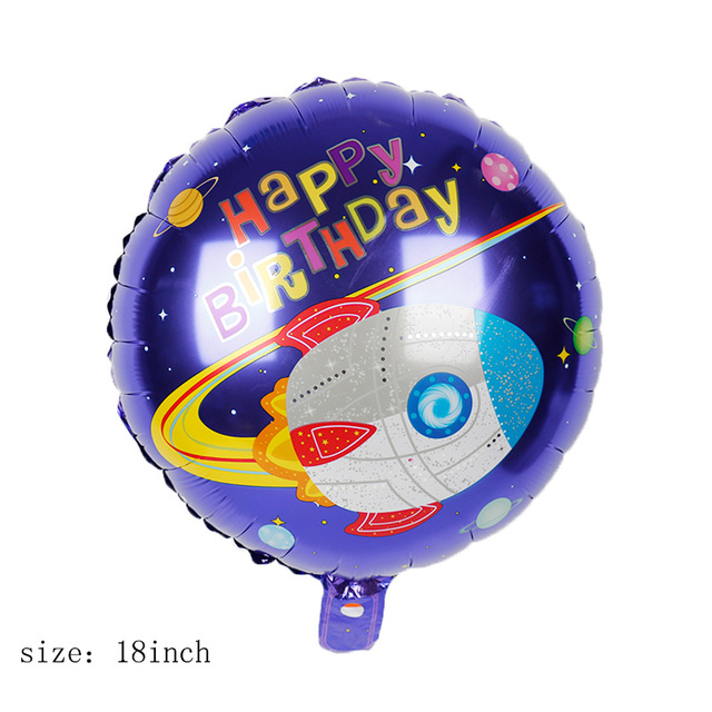 Dekoracja balonowa zewnętrzny astronauta kosmiczny balon Rocket folia gwiazda impreza tematyczna - chłopcy urodziny, Baby Shower Party Decor - Wianko - 5