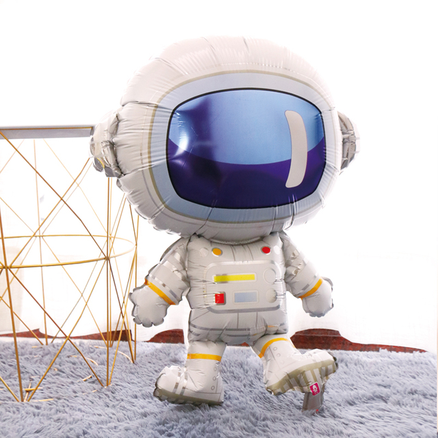 Dekoracja balonowa zewnętrzny astronauta kosmiczny balon Rocket folia gwiazda impreza tematyczna - chłopcy urodziny, Baby Shower Party Decor - Wianko - 2