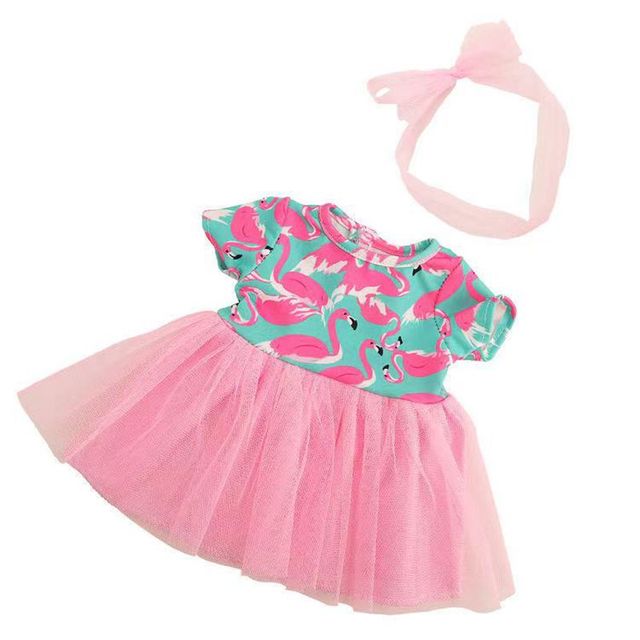 Sukienka dla lalki 18 Cal, ubranka i akcesoria dla dzieci - 43 cm, amerykańska dziewczynka, lalka DIY, prezenty dla dzieci - Wianko - 3