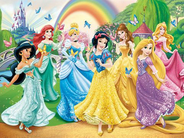 Księżniczka Disney w diamentowych piórkach – zestaw do haftu mozaikowego 5D DIY dla dzieci - Wianko - 1