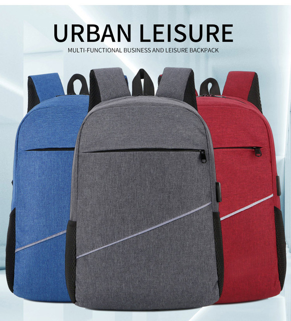 Plecak na laptopa 13, 14, 15.6 Cal z USB i wodoodpornym materiałem, idealny dla mężczyzn i kobiet w podróży i biznesie - Wianko - 3