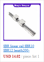 Prowadnica liniowa SBR10/SBR12 długość: 200-1000mm zestaw: 1 szt. prowadnica SBR10 lub SBR12 + 2 szt. bloki SBR10UU lub SBR12UU do CNC - Wianko - 9