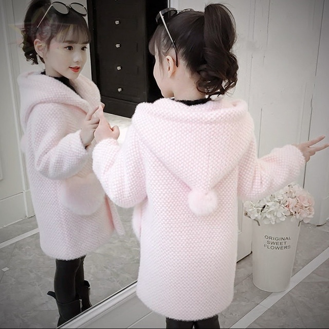Płaszcz wełniany dla dziewczynek, rozmiary 4, 7, 9, 12 i 14 lat, odzież dziecięca, ciepły i wytrzymały na zimę - Wianko - 3