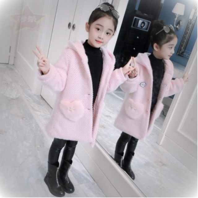 Płaszcz wełniany dla dziewczynek, rozmiary 4, 7, 9, 12 i 14 lat, odzież dziecięca, ciepły i wytrzymały na zimę - Wianko - 4