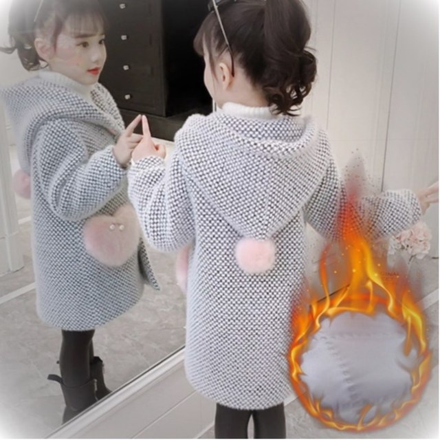 Płaszcz wełniany dla dziewczynek, rozmiary 4, 7, 9, 12 i 14 lat, odzież dziecięca, ciepły i wytrzymały na zimę - Wianko - 5