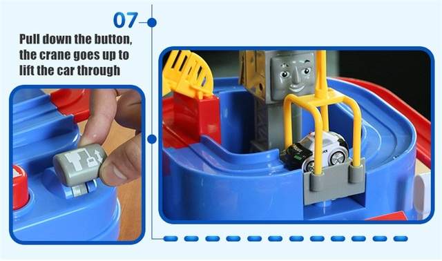 Edukacyjne samochody zabawkowe - utwór przygoda mózg gry stołowe szynowe mechaniczne parkingi dla chłopców - Wianko - 9