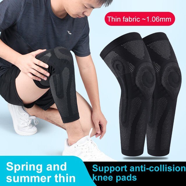 Długi rękaw kolanowy antypoślizgowy Protector Fitness - ulga dla nóg, oddychająca dzianinowa ochrona - Wianko - 6