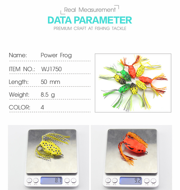 Miękka przynęta na ryby 5 cm/9 g - realistyczna żaba dla szczupaka, bassa i węża wędkarska - Wianko - 3