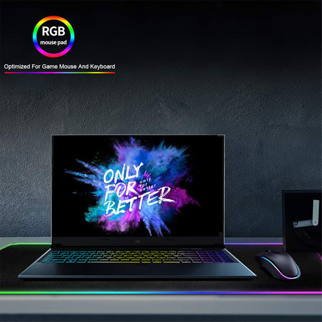 Duża podkładka pod mysz RGB EAOR z kolorowym, Luminous wzorem do gier, na biurko, 7 kolorów LED, idealna dla graczy na komputery stacjonarne - Wianko - 1