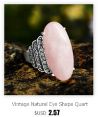 Antyczny pierścionek z kryształem lazurytu w kształcie oka, wykonany z naturalnego kwarcu Unakite, posrebrzany - dla kobiet - Wianko - 6