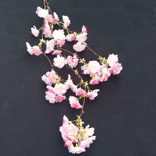 Sufit ścienny wodospad kwiatów wiszący - kwiat wiśni sztucznych, dekoracja ślubna, ozdoba do domu, rekwizyty fotograficzne - Wianko - 6