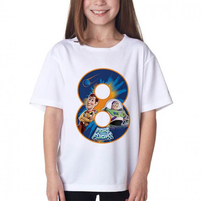 Koszulka dziecięca z nadrukiem Mrożone z numerem urodzinowym 1-9 - Wianko - 24