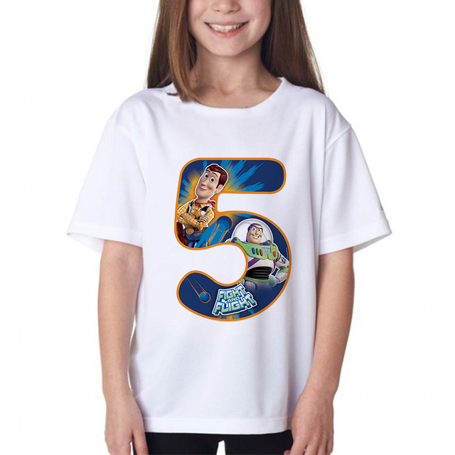Koszulka dziecięca z nadrukiem Mrożone z numerem urodzinowym 1-9 - Wianko - 18