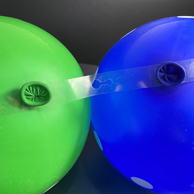 Nieregularny łańcuch balonowy w kolorze śliwy z klejem punktowym i klipsem uszczelniającym - akcesoria do dekoracji balonów - Wianko - 4