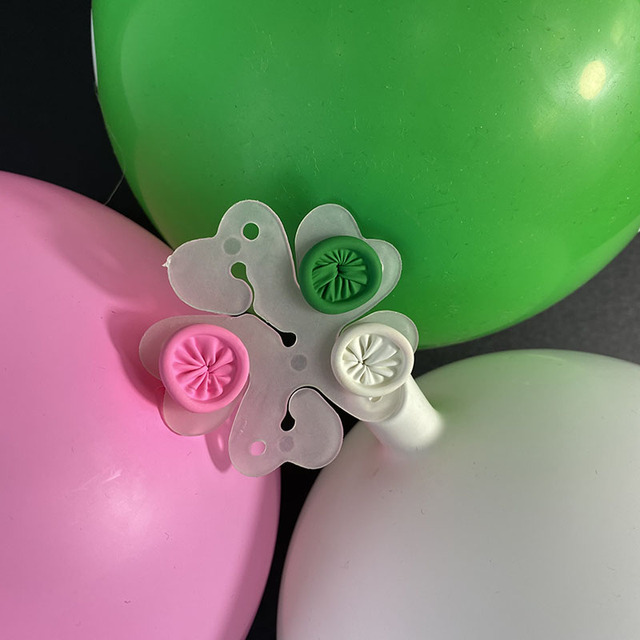 Nieregularny łańcuch balonowy w kolorze śliwy z klejem punktowym i klipsem uszczelniającym - akcesoria do dekoracji balonów - Wianko - 6