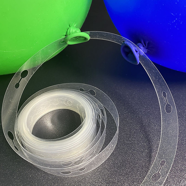 Nieregularny łańcuch balonowy w kolorze śliwy z klejem punktowym i klipsem uszczelniającym - akcesoria do dekoracji balonów - Wianko - 5