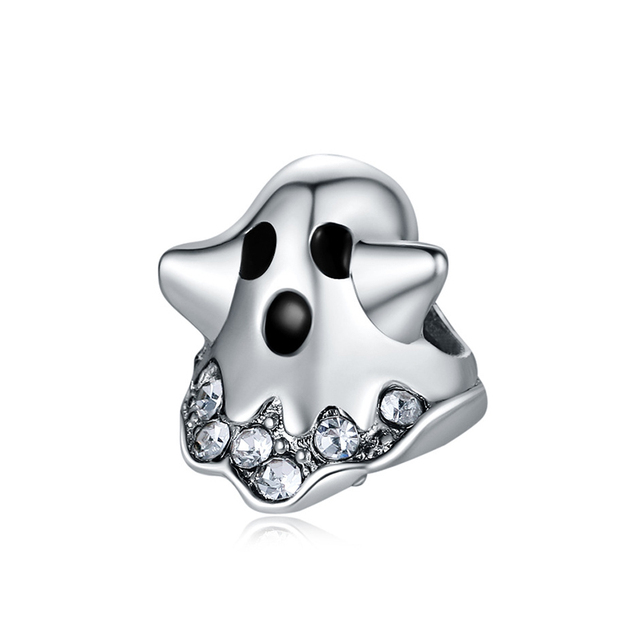 Nowy Halloween samochód w kształcie dyni - duch cukierki z fit oryginalnym Pandora Charms - srebrne koraliki na bransoletkę dla kobiet i dziewcząt, biżuteria upominkowa - Wianko - 7