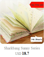 Zeszyt Sharkbang Sunny Series Pretty Flora 32K z 146 arkuszami - pamiętnik, czasopismo, planner, agenda i szkicownik z kolorowymi stronami papierniczymi - Wianko - 6