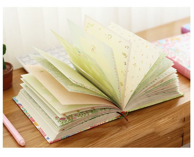 Zeszyt Sharkbang Sunny Series Pretty Flora 32K z 146 arkuszami - pamiętnik, czasopismo, planner, agenda i szkicownik z kolorowymi stronami papierniczymi - Wianko - 16