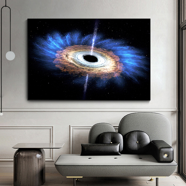 Astronomiczne obrazy bezramowe: Droga Mleczna i Tajemniczy Wszechświat - nowoczesna dekoracja do domu - Wianko - 10