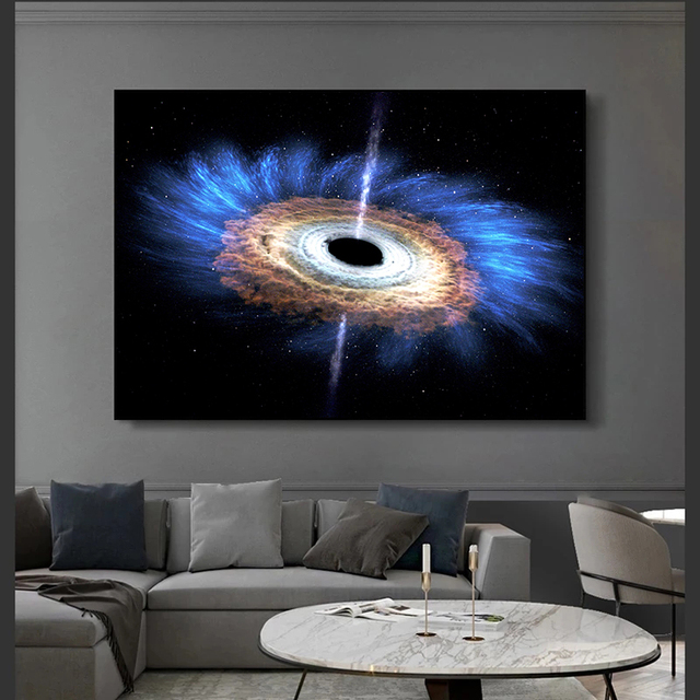 Astronomiczne obrazy bezramowe: Droga Mleczna i Tajemniczy Wszechświat - nowoczesna dekoracja do domu - Wianko - 8