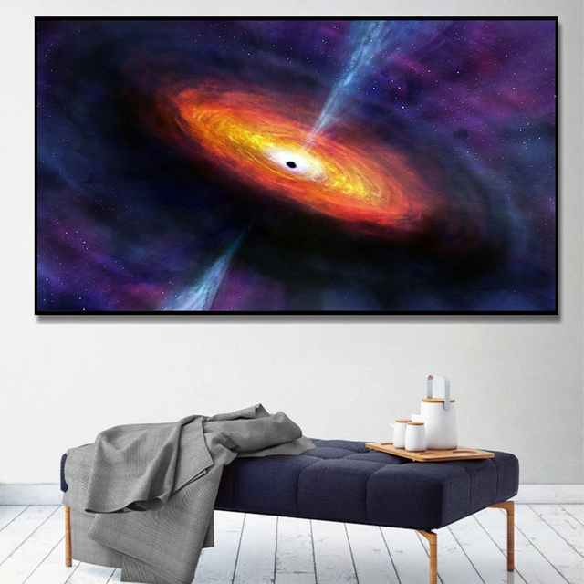 Astronomiczne obrazy bezramowe: Droga Mleczna i Tajemniczy Wszechświat - nowoczesna dekoracja do domu - Wianko - 7