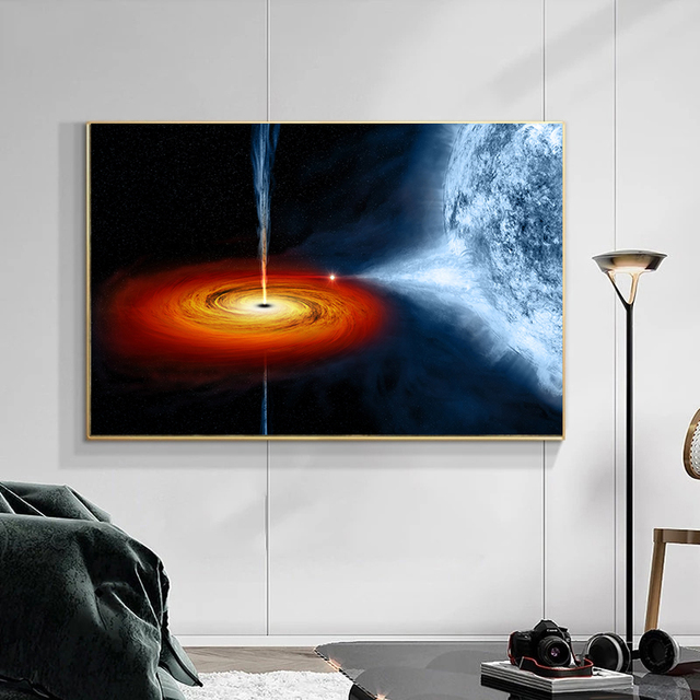 Astronomiczne obrazy bezramowe: Droga Mleczna i Tajemniczy Wszechświat - nowoczesna dekoracja do domu - Wianko - 9