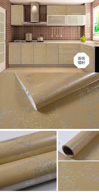 Samoprzylepne tapety na ścianę w rolkach do dekoracji kuchennych mebli - Pure Color, wodoodporne, w stylu starych mebli - Wianko - 51