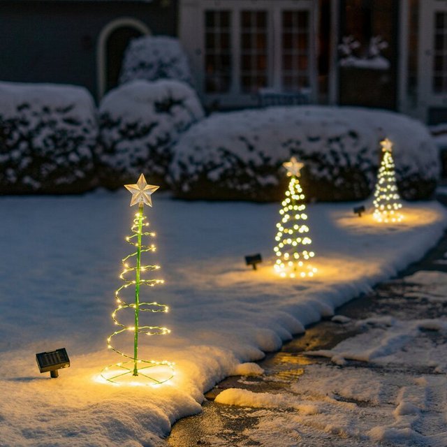 Ozdobna lampa słoneczna LED na Boże Narodzenie do dekoracji ogrodu i choinki - Wianko - 5