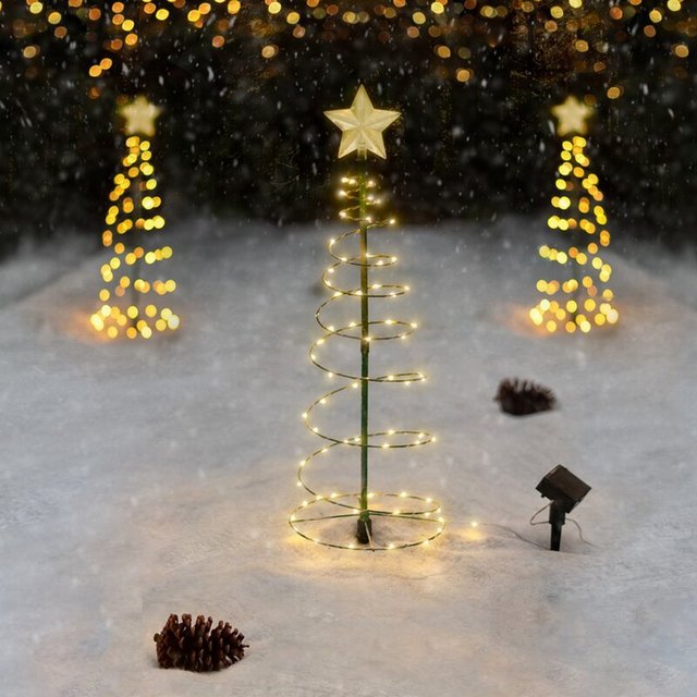 Ozdobna lampa słoneczna LED na Boże Narodzenie do dekoracji ogrodu i choinki - Wianko - 1