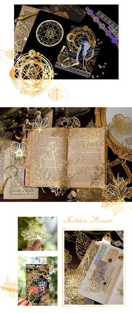 10 sztuk romantycznych róż Hollow w złocie - kolorowe kartki do scrapbookingu, ozdabiania albumów fotograficznych i twórczych projektów DIY - Wianko - 7