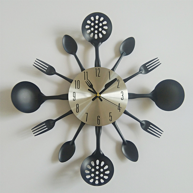 Najlepszy 3D zegar ściany metalowy w nowoczesnym stylu, kwarcowe, designerskie dekoracje do domu, kuchnia oddziela - Wianko - 2