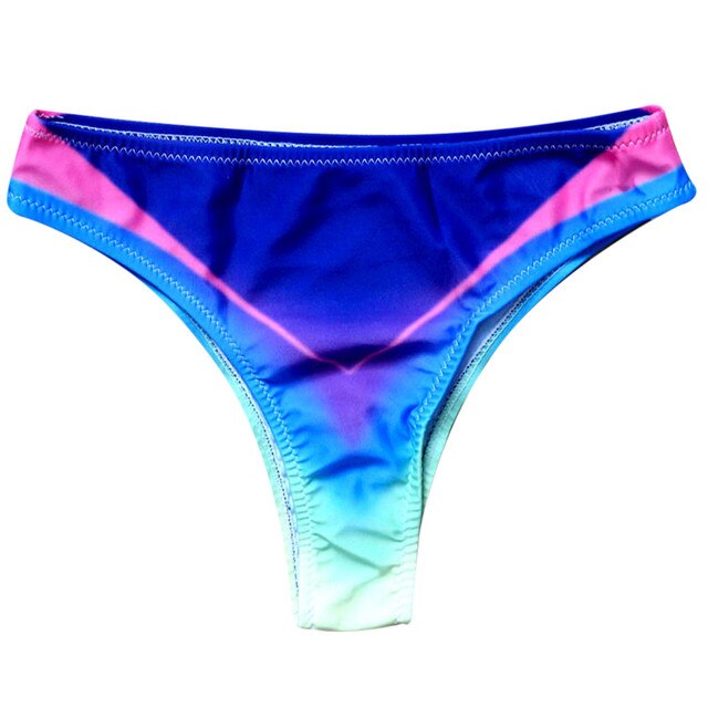 Kostium dwuczęściowy kobieta dziewczyna Sexy brazylijskie stroje kąpielowe kobiet mikrobikini figi Rainbow strój kąpielowy bielizna (2 sztuki) - Wianko - 7