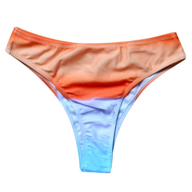 Kostium dwuczęściowy kobieta dziewczyna Sexy brazylijskie stroje kąpielowe kobiet mikrobikini figi Rainbow strój kąpielowy bielizna (2 sztuki) - Wianko - 6