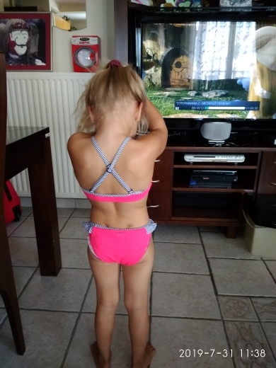 Stroje kąpielowe dla dziewcząt - Marszczony strój bikini dwuczęściowy z falbanami dla dziewczynek 3-14 lat - 2020 - Wianko - 13