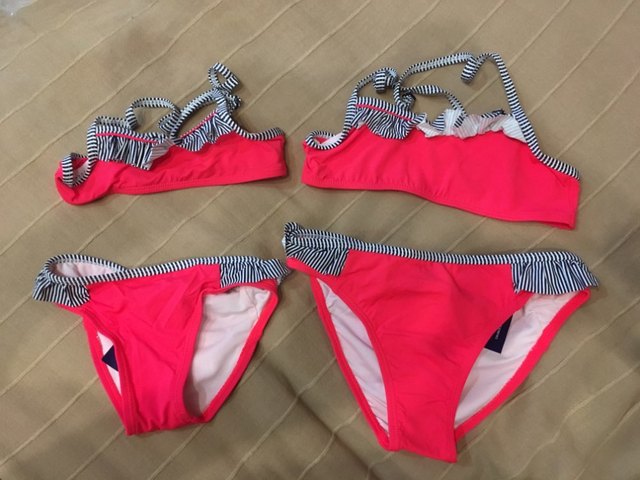 Stroje kąpielowe dla dziewcząt - Marszczony strój bikini dwuczęściowy z falbanami dla dziewczynek 3-14 lat - 2020 - Wianko - 19