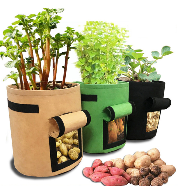 DIY sadzarka do ziemniaków - torba sadzenia warzyw ogrodnicza pomme de terre ze wzmacnianym dnem - Wianko - 10
