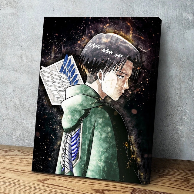 Obraz na płótnie modułowy Anime Wall Art Levi Ackerman HD - idealny do salonu, bez ramki - Wianko - 4