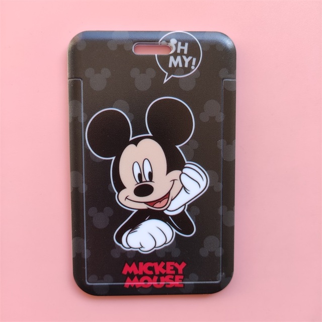 Etui na kartę bankową i biznesową z przesuwną nazwą - Disney Mickey Minnie Mouse - Wianko - 13