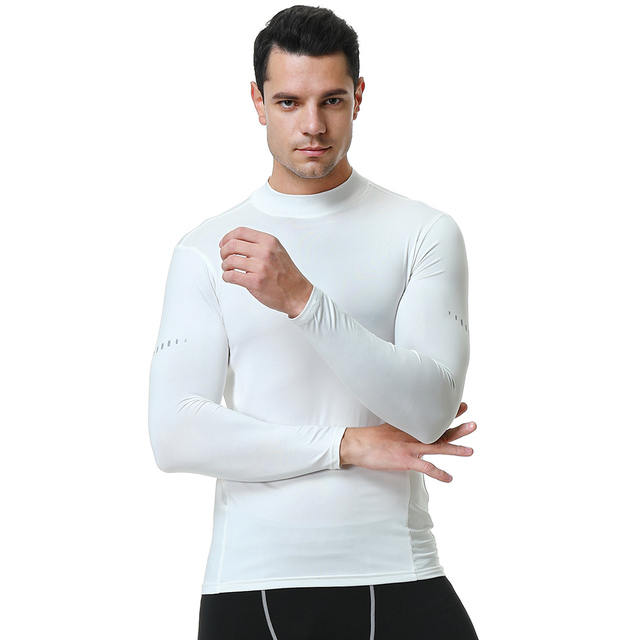 Koszulka sportowa kompresyjna męska długim rękawem S-XXL do biegania, fitnessu, sportu i turystyki - Wianko - 5
