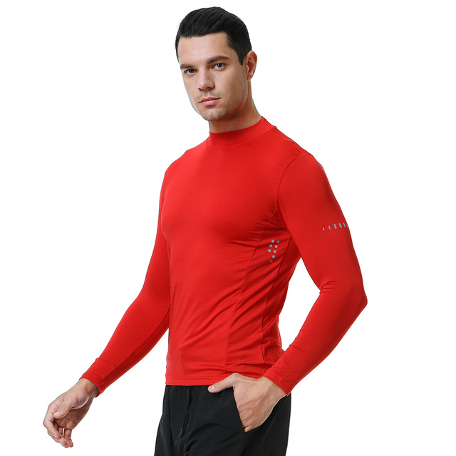 Koszulka sportowa kompresyjna męska długim rękawem S-XXL do biegania, fitnessu, sportu i turystyki - Wianko - 8