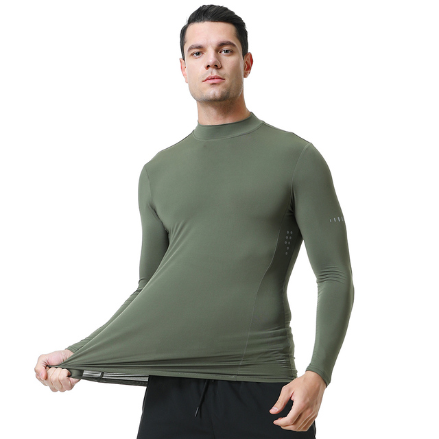 Koszulka sportowa kompresyjna męska długim rękawem S-XXL do biegania, fitnessu, sportu i turystyki - Wianko - 13
