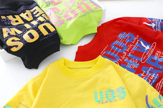 Zestaw ubrań dla chłopców: koszulka z litery i spodnie kamuflażowe (2 sztuki) w nowej, modnej kolekcji na sezon wiosna-jesień 2020 dla dzieci - Wianko - 17