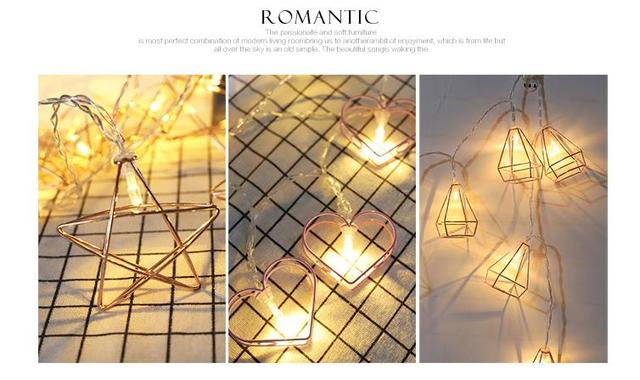 Żarówkowa girlanda żarówkowa w kształcie serca z podświetleniem LED, ozdoba w stylu retro, wykonana z metalu w kolorze złotym, idealna do dekoracji weselnych i świątecznych - Wianko - 3