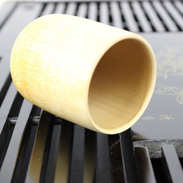 Naturalny bambusowy kubek do herbaty - okrągły kubek z bambusowym zapachem - Wianko - 4