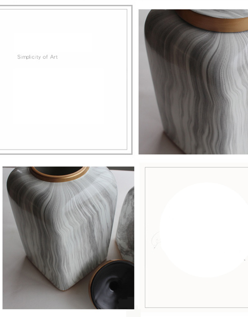 Retro marmurowy wazon ceramiczny z złotym wzorem – dekoracyjna roślinna doniczka do nowoczesnego wnętrza home nordycki ornament - Wianko - 3