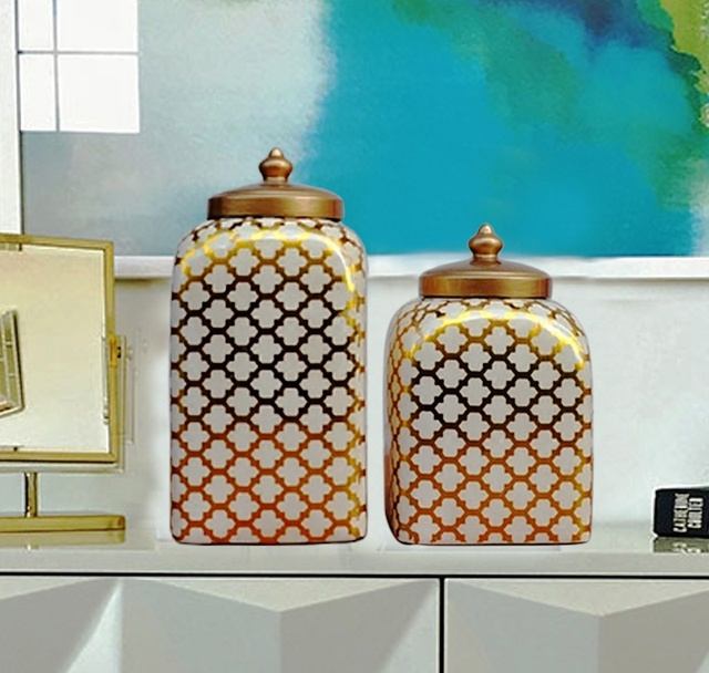 Retro marmurowy wazon ceramiczny z złotym wzorem – dekoracyjna roślinna doniczka do nowoczesnego wnętrza home nordycki ornament - Wianko - 5