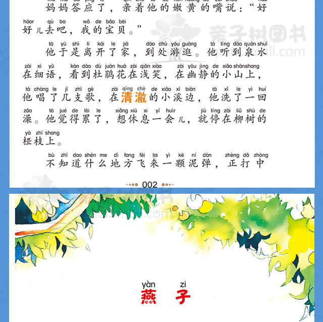 Klasyczna chińska literatura dla dzieci - przygodowa bajka powrót do szkoły (2-6 lat) - Wianko - 24
