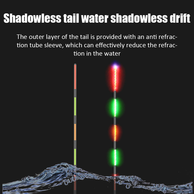 Inteligentny elektryczny spławik wędkarski z diodą LED zmieniającą kolor, wysoka czułość i luminacja, boja nocna 2021 - Wianko - 8